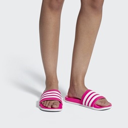 Adidas Adilette Cloudfoam Plus Stripes Női Akciós Cipők - Rózsaszín [D67154]